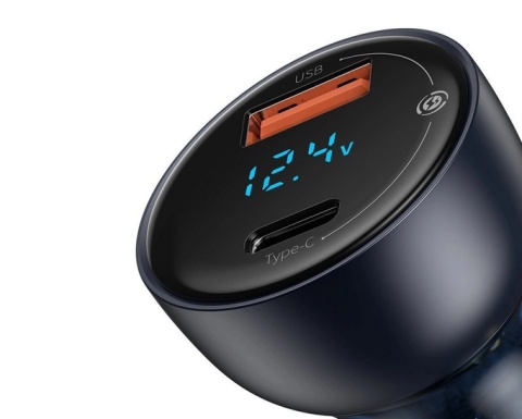 Ładowarka samochodowa Baseus do laptopa/telefonu USB-C/USB Ładowarka samochodowa Baseus do laptopa/telefonu USB-C/USB
