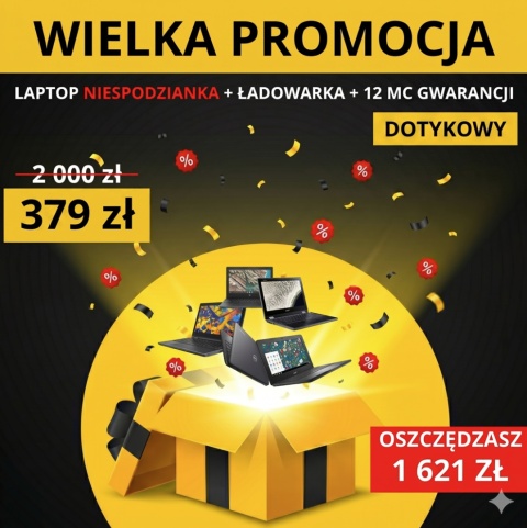 DOTYKOWY LAPTOP NIESPODZIANKA