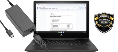 Dotykowy Laptop Tablet HP 11 X360 CZARNY
