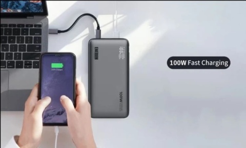 Powerbank ENERON 100W 20000mAh + kabel USB-C 100W 50 cm